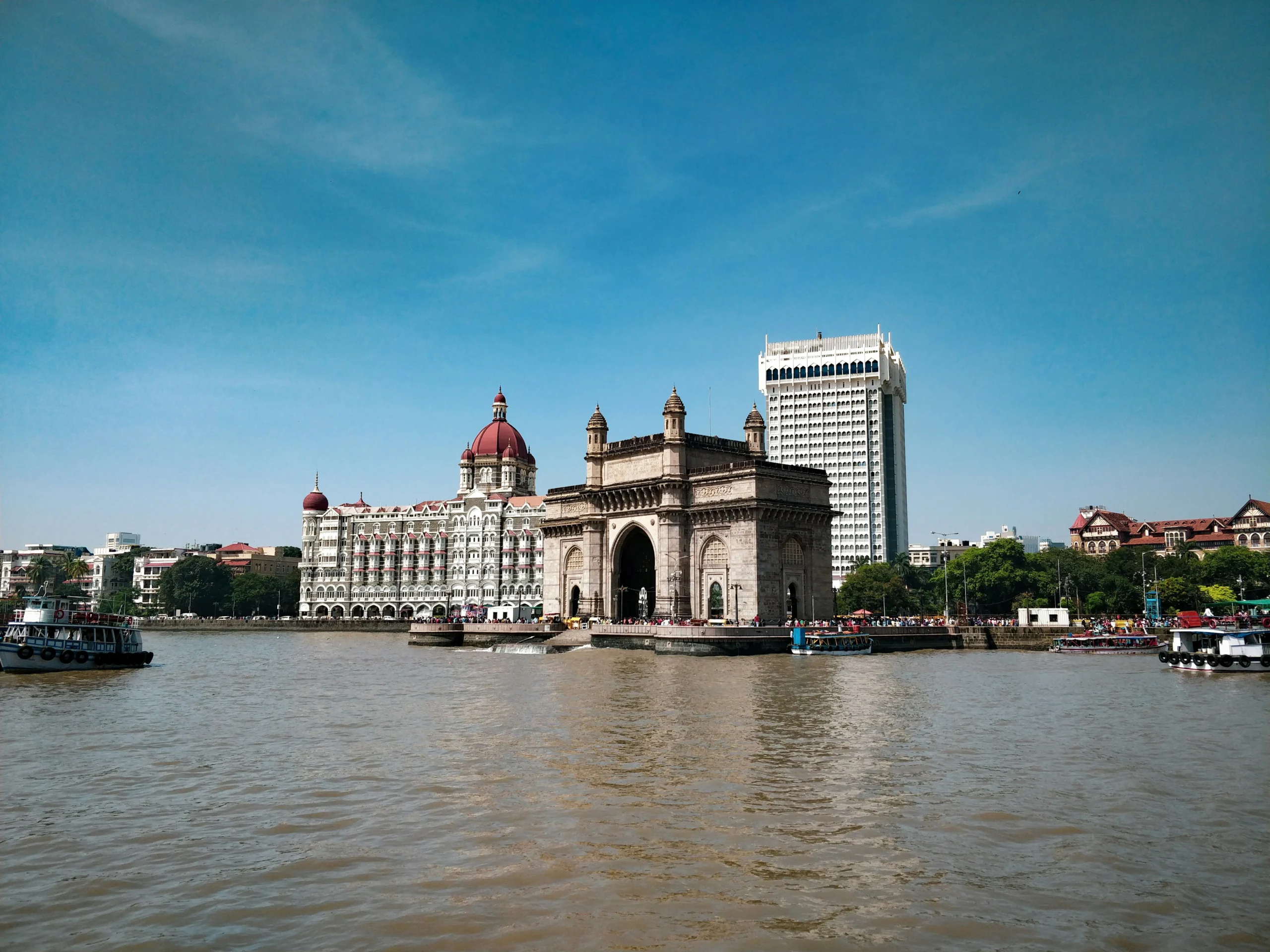 Photo of Mumbai landmarks, the Gateway of India and the Taj Mahal Palace Hotel, symbolizing the city's rich professional landscape. This image introduces a blog on Mumbai's top articleship firms for chartered accountants