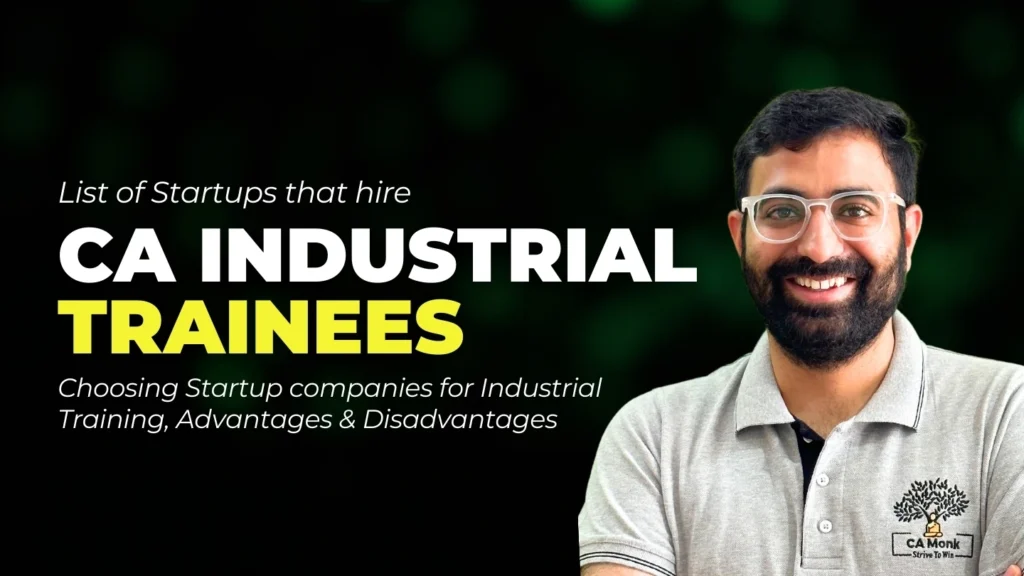 CA industrial trainees gaining real-world experience at startups, developing technical skills, business acumen, and leadership abilities in dynamic environments.