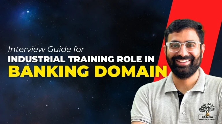 Interview guide for industrial training role in the banking domain, featuring expert tips and preparation strategies