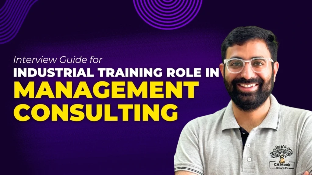 Interview guide for industrial training role in management consulting, featuring key tips and preparation strategies