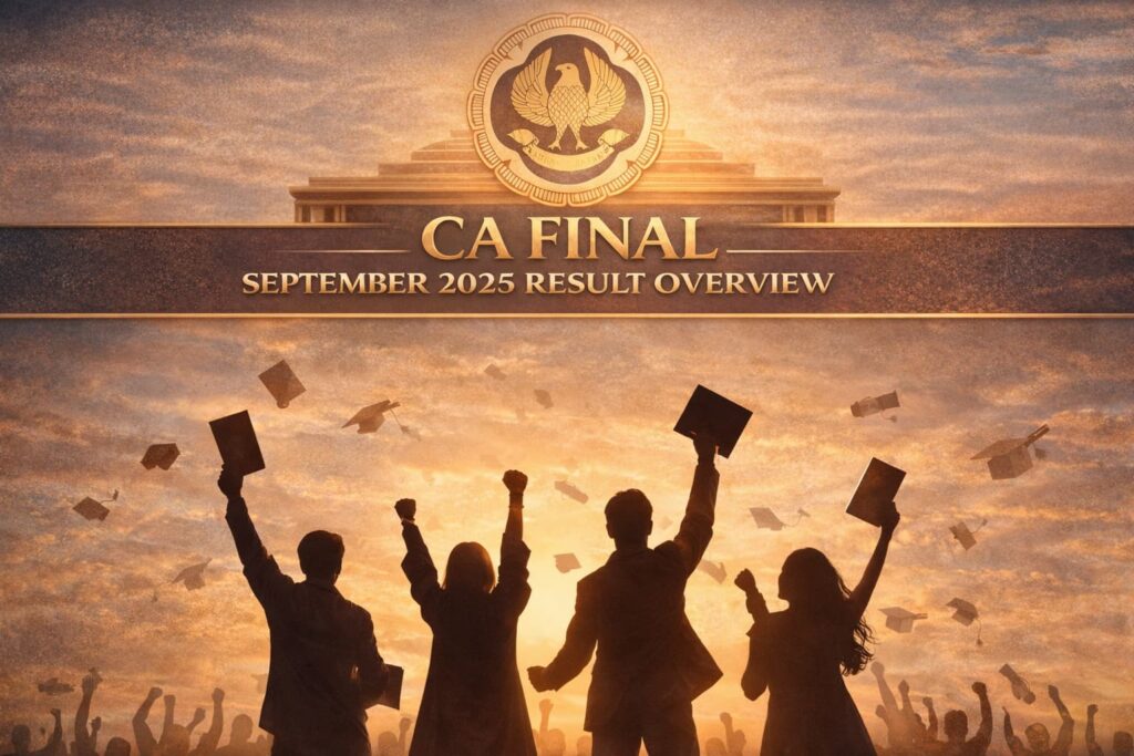 CA Final Pass Percentage Sept 2025 CA Monk