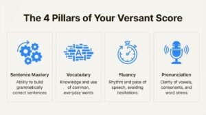 The 4 pillars of Versant score