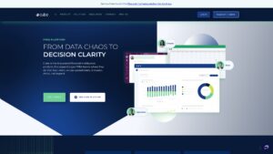 A screenshot of the Cube software website, an example of a top tool for AI for FP&A.