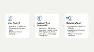 A three-step workflow for Indian CAs planning a move to Europe