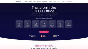 A screenshot of the Datarails website, an agile platform designed to bring AI for FP&A to SMBs.