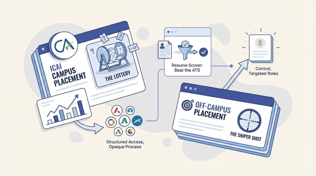 CA Campus vs Off-Campus Placement CA Monk