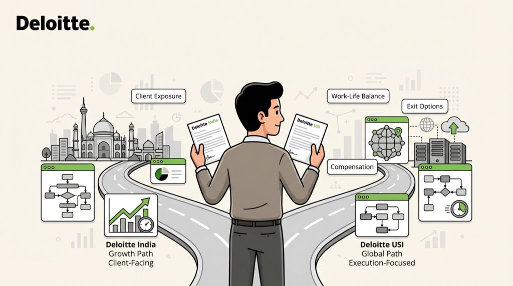 Deloitte India vs Deloitte USI Key Differences CA Monk