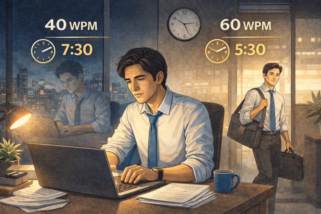 Typing Speed for Auditors Leave Work On Time